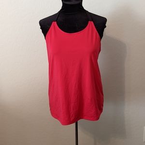 Hot Pink Fila Razor Back Tank Top